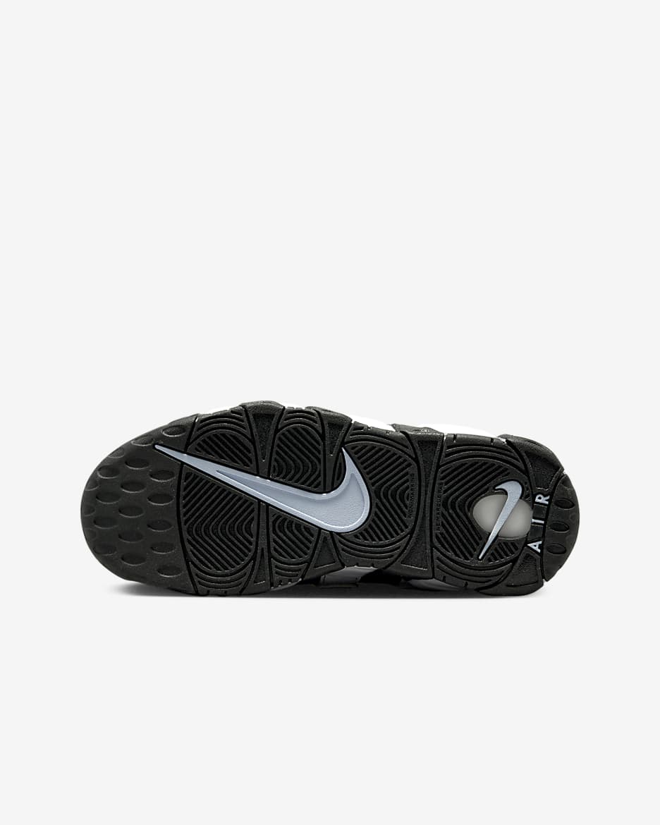 Nike air more uptempo womens black and white best sale